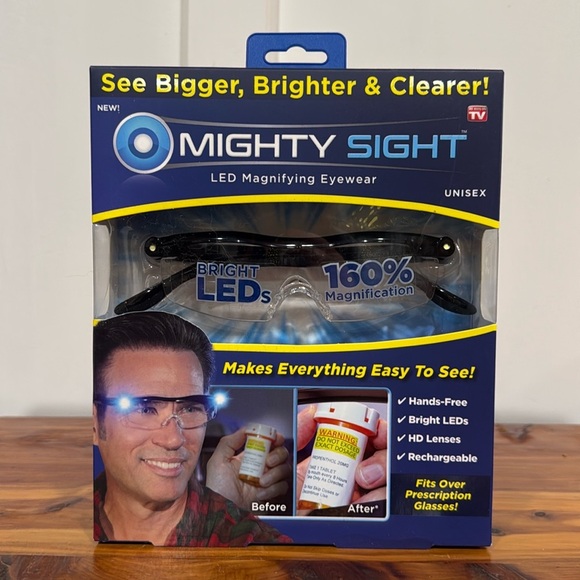 NWT As Seen On TV Mighty Sight LED Magnifying Eyewear - Picture 1 of 4